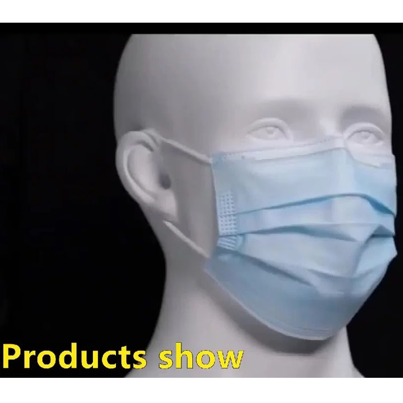Kinesisk Disposable 3 lag Tørre Medical Surgical Grade Face Masks