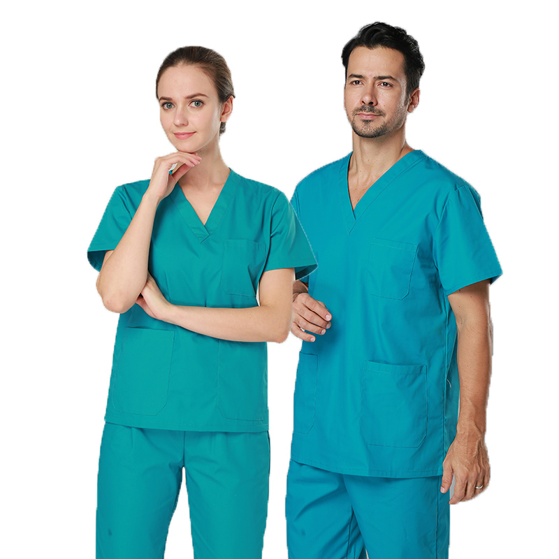 Sygeplejerske Doctor Uniform Tops Pants Scrub Sets Custom Logo